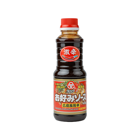 ミツワ　広島風激辛お好みソース 420g